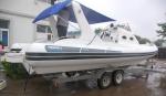 Large 9.6m PVC Fishing Inflatable Rib Boats 20 Person With Hydraulic Steering