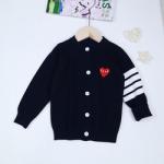 Winter Children Clothes Baby Boys Girls Cardigan Beige Solid Casual Knitted Kids