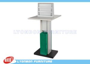 Quality Public Place Service Advertisement Display Stands With White Green MDF wholesale