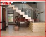 Double Steel Plate Staircase VK31S Stainless Steel, Power Coated,，Wooden ，Beech