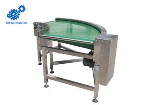 Quality PVC Belt 90 Degree Curve Conveyor , 90 Degree Turn Conveyor Green Color wholesale