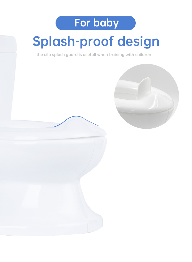 Pink Plastic Baby Potty Toilet EN71 Certified Pure Color Design Custom Logo Available