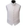 Buy cheap polyester Jacquard Paisley Handmade gentleman's white Waistcoat from wholesalers