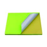 Color A4 Premium 100% Wood Pulp High Adhesive Sticker Paper Letter Size Vinyl