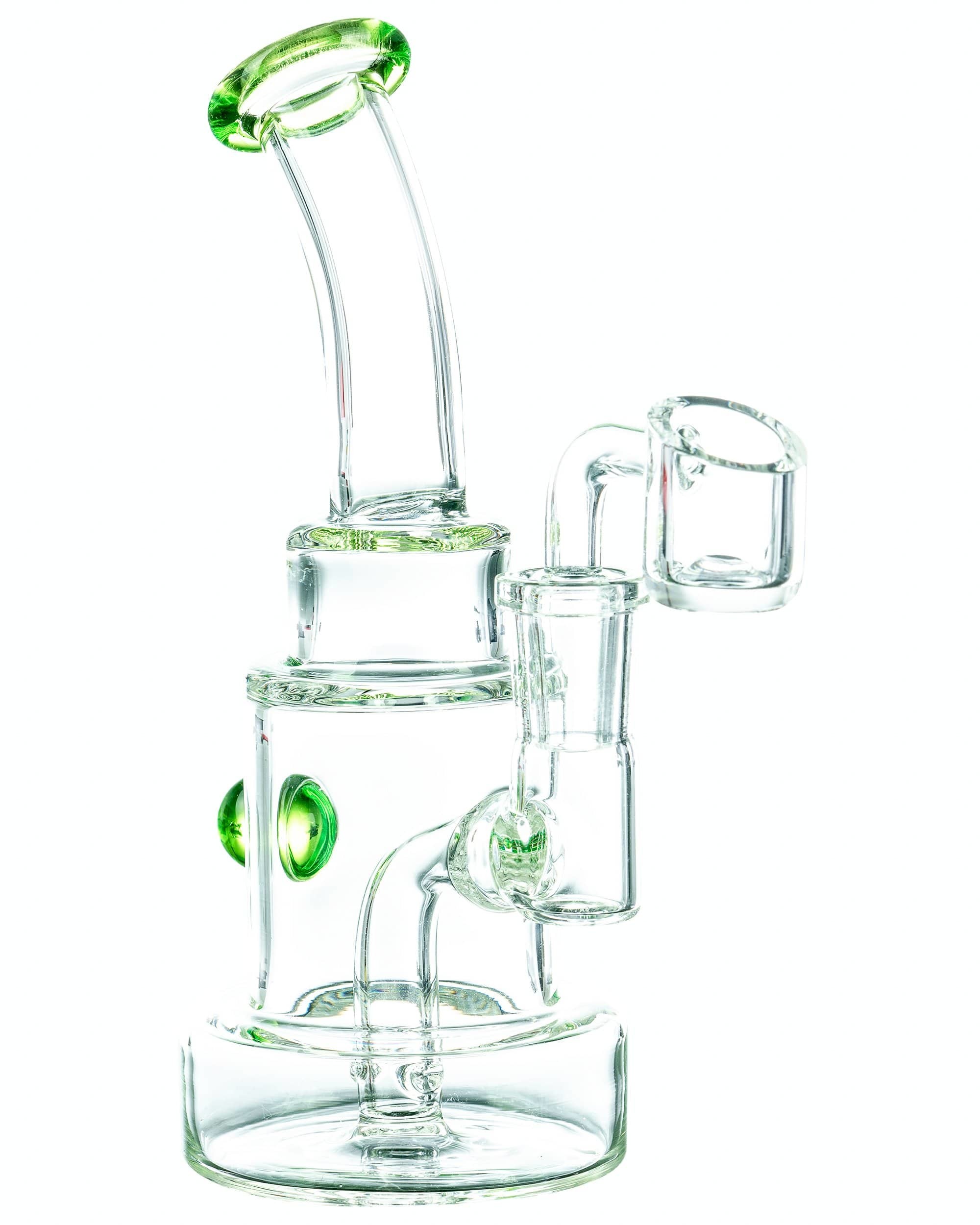 14mm Marble Accented Layer Cake Rig Borosilicate Glass 7inch