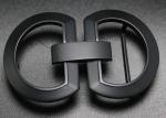 35MM Custom Black Plated Replacement Stainless Steel Belt Buckle Waist Accessory
