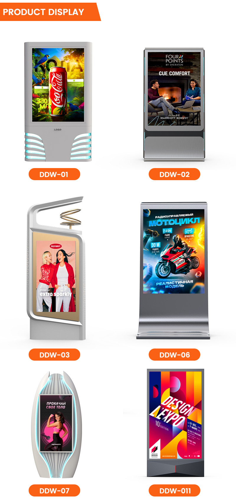 Easy installation 3840Hz IP65 waterproof P4 P5 P6 P8 P10 10000nits Outdoor LED Mupi led digital signage