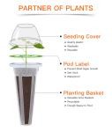 Medium Plastic Intelligent Hydroponic Planter , Touch Screen Indoor Hydroponic