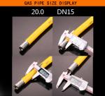 Outer Dia 20mm Domestic Gas Pipe , Plastic Coated SS Flexible Bellows