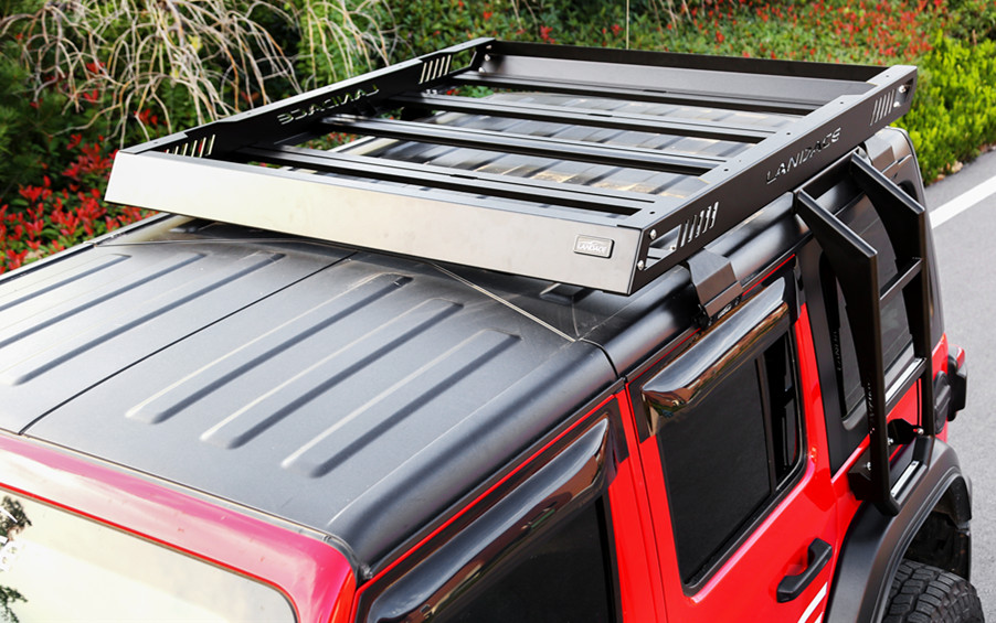 Black Stainless Steel Aluminum Alloy Cargo Baskets Platforms Car Roof Racks G.W 20kg