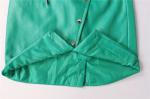 Green PU Leather Mini Women's Skirts Clothing 100% Polyester