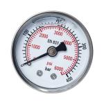 SS316 Axial Fuel Pressure Gauge For Industry 1/4 NPT 6000 Psi