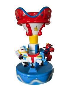 Quality Donky Amusement Park Carousel Fiberglass Material Coin Operated Type wholesale