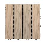 Residential hardwood Interlocking Patio Tiles Rotproof Wood Floor Tiles