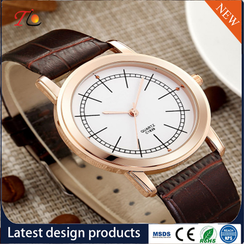 wholesale Pu watch Round dial alloy case quartz watch fashion watch concise style pu strap elegant style