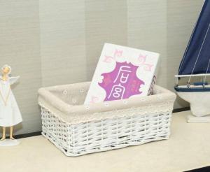 Quality Hand Woven Decoration Organizer Rattan Willow Wicker Cutlery Fruit Storage Tray Home Decoractions Win Boxes basket wholesale