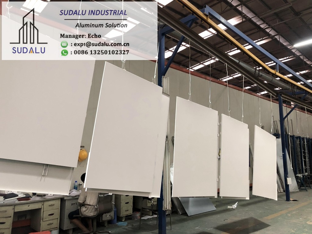 SUDALU Wooden Color Aluminum Solid Panel for Facade Cladding Exterior Decoration Metal Panel
