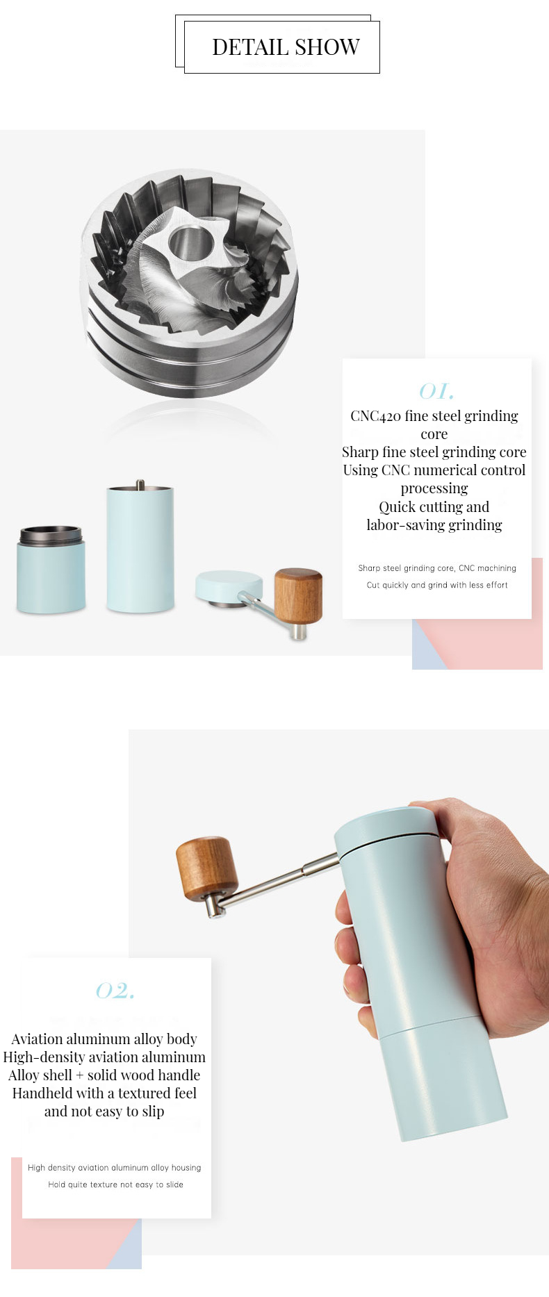 10 Dollar Mini Stainless steel Manual Coffee Grinder Grind Your Coffee to Perfection