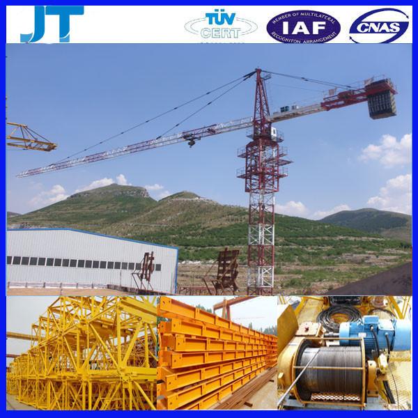 China famous crane manufacturers 4T 48m jib JT4808 construction tower crane