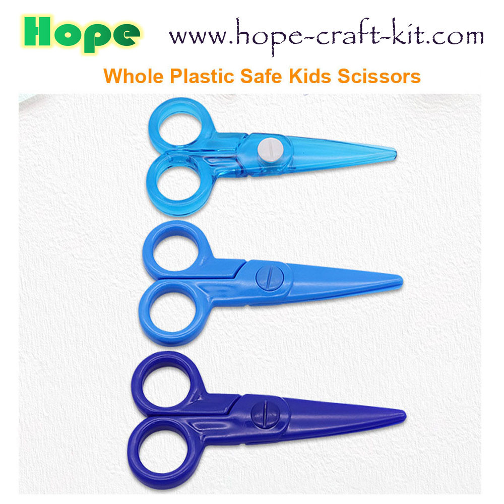 Kids Toddler DIY Safe Small Scissors Safe Plastic Stainless Steel with Decoration Edge Colorful Hobbies DIY Material
