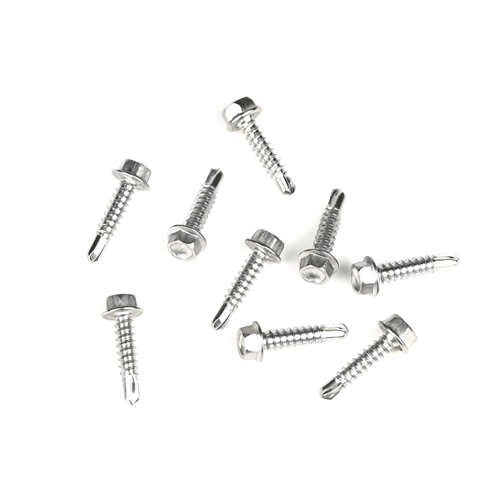 Stainless Steel 410 Self Drilling Screw Hex Washer Head for Metric Measurement System