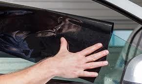 Quality Skin Care Window Cover Film Anti Smash , Black Window Tint Rolls With Scraper wholesale