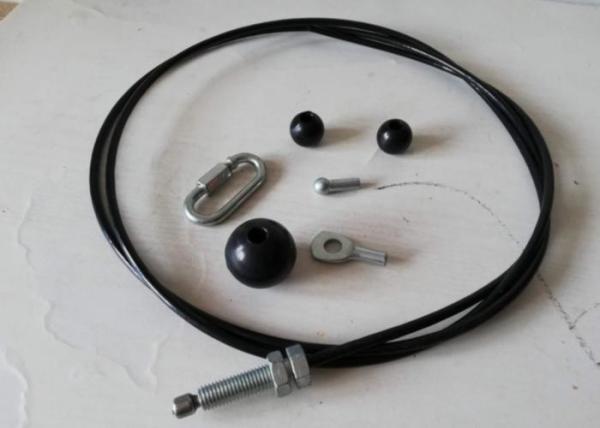 6mm Outer Diameter Multi Gym Cables / Fitness Spare Parts Nylon Coated Steel