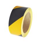 Black and yellow PVC warning tape Fire safety engineering traffic warning line,