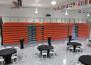 Quality Freestanding Echo Retractable Grandstands Cost Effective Polymer Bench wholesale
