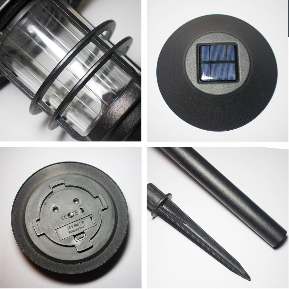 Aluminum Alloy 30LM 96 Led Solar Torch Solar Garden Lights With Motion Sensor