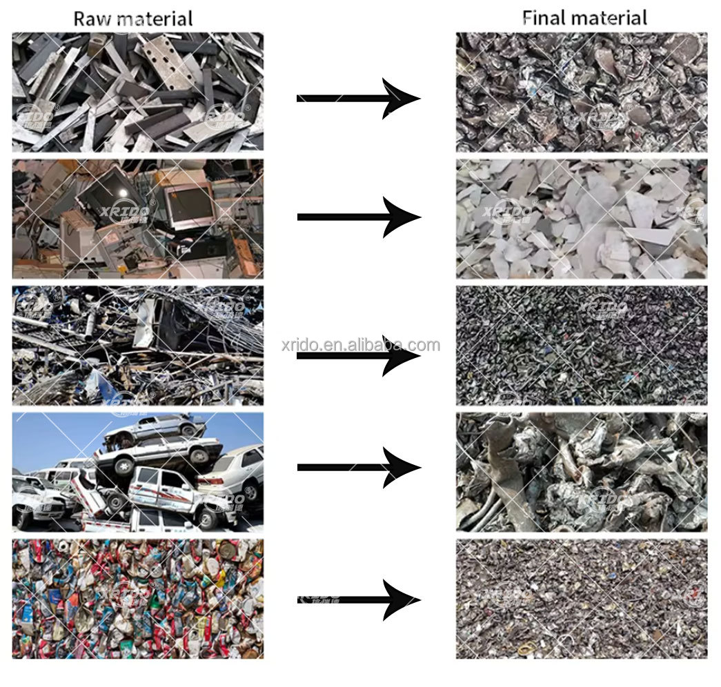 300Kg/H-22000Kg/H Waste Plastic Shredder PET Plastic Bottle Recycling Machine