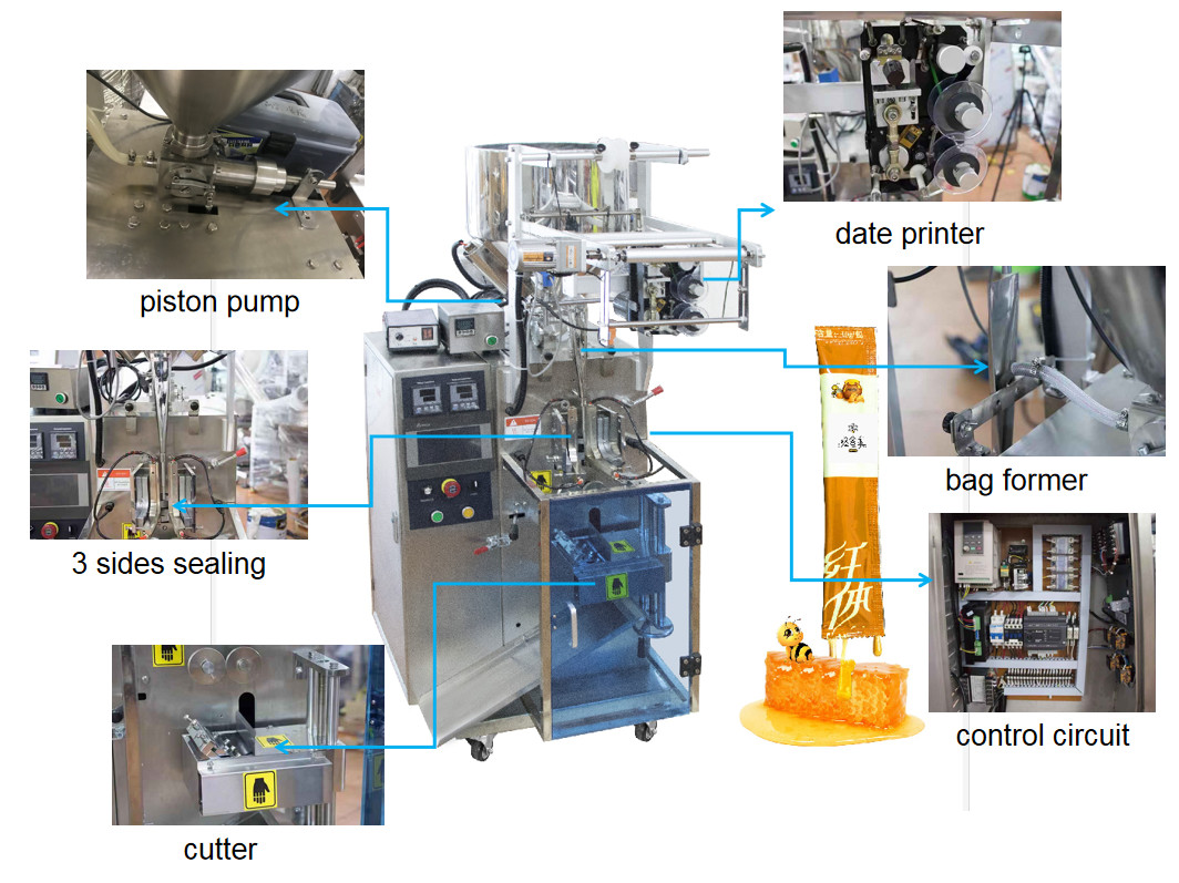Honey Stick Small Sachet Packaging Filling Machine Hot Sell Automatic 5g 8g 10g Multi-function Liquid Packing Machine 20