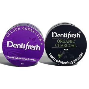 Quality Purple Teeth Whitening Powder Dental Cleaning Powder charcoal Ingredient 30g wholesale