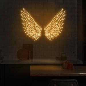 Quality Neon Light Wedding Sign White Wing Shipping Custom Logo Neon Name Sign wholesale