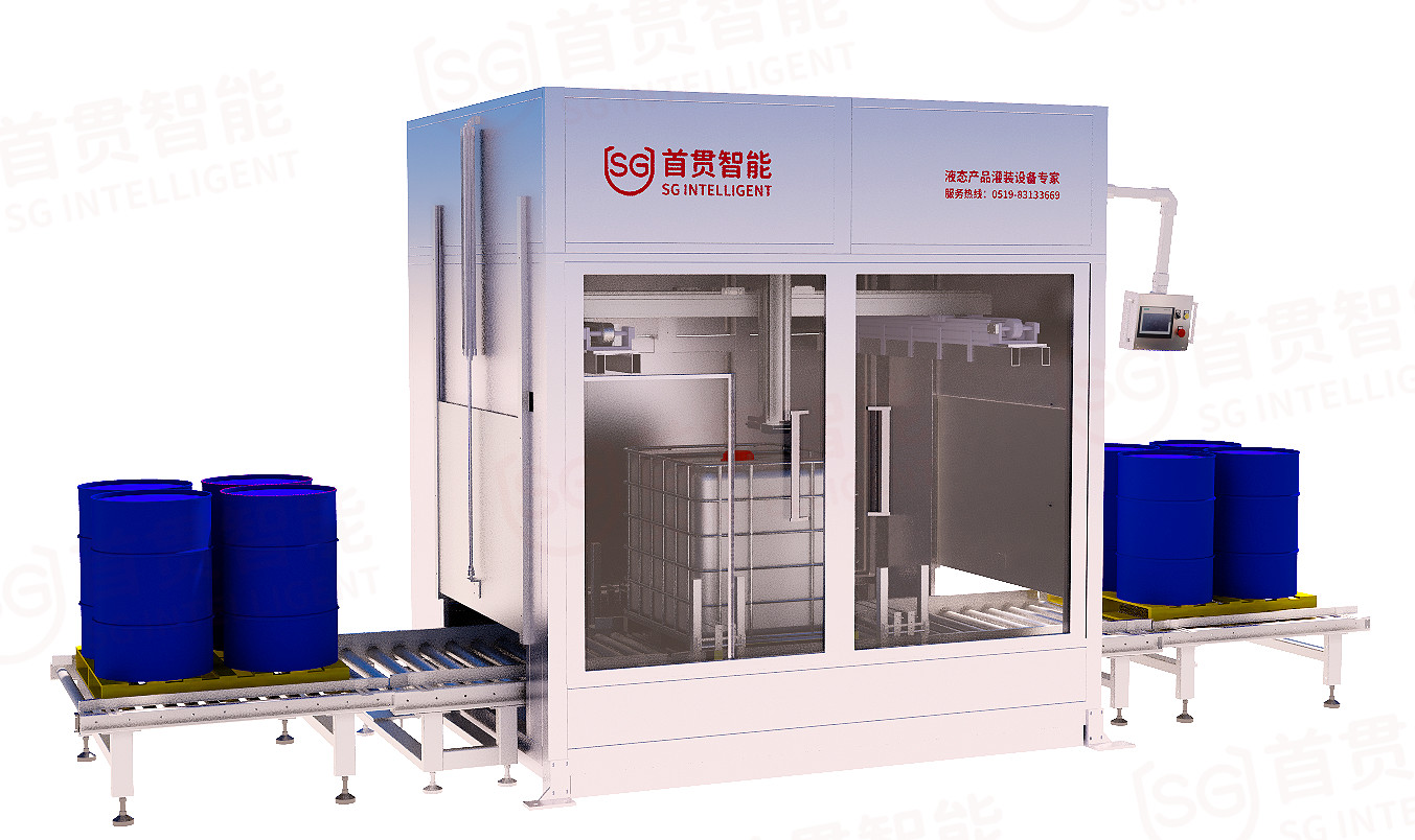 PLC Controlled Large Capacity 200L Semi Automatic Drum Filling Machine