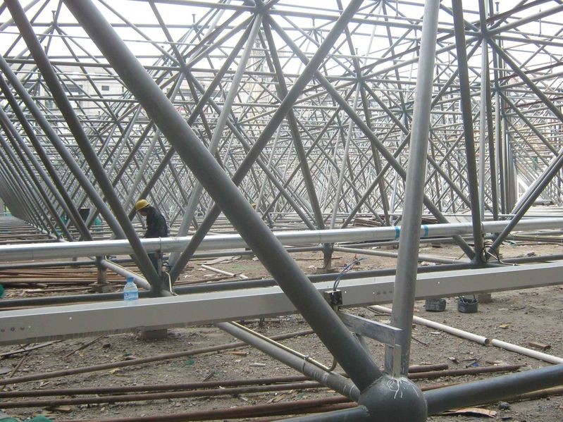 Q235 Prefab Customized Steel Structure High Fire Resistance Steel Space Frame Building