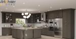 Customized Color Modern Wooden Kitchen Cabinet Set for Durable Kitchen
