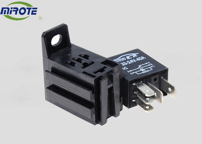12v Automotive Relay Socket 5 Pin , Mini Rauto Relay Connector Socket With 5 Terminals