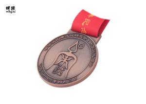 Quality Bronze Custom Award Medals For Marathon Participants , Zinc Alloy wholesale