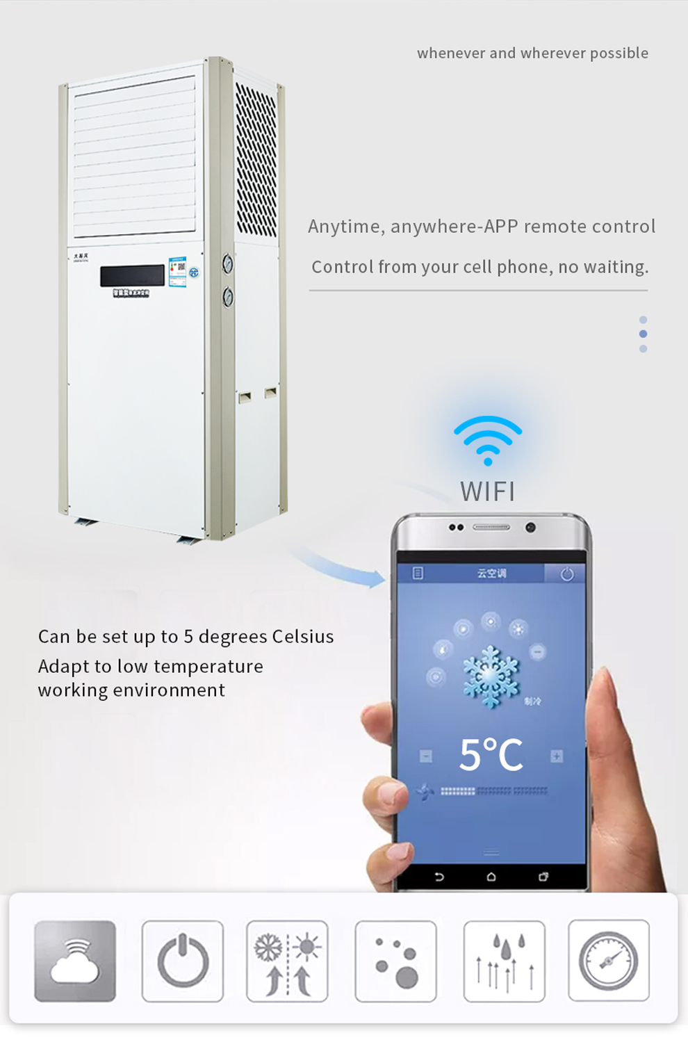 Cooling Heating Energy Saving Air Conditioner Eco Friendly 16KW 380V/50Hz