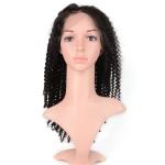 Full Lace Curly Human Hair Wigs Medium Size For Black Women , 130% Density