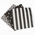 Sustainable Foil Paper Napkins , Recyclable 3 Ply Paper Dinner Napkins