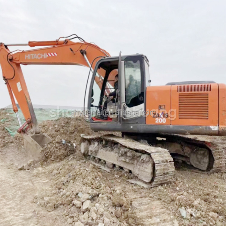 Second Hand ZX200-3 Excavator With 0.8m3 Bucket Capacity And 122KW Power