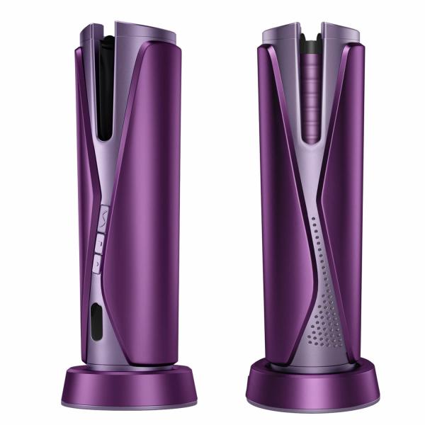 Professional Cordless USB Automatic Air Hair Curler OEM / ODM LCD Ceramic Hair