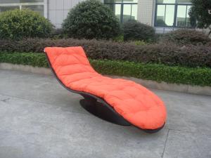 Quality Outdoor Rattan Daybed , Comfortable Luxury Wicker Chaise Lounge wholesale