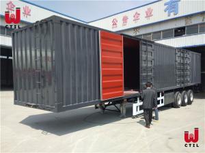 Quality Box 13m 40 Foot Enclosed Trailers 60T Van Semi Trailer wholesale