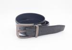 Crocodile Grain Reversible Buckle Belt , Mens Reversible Leather Belt 213g