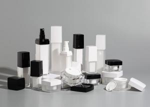Quality OEM ODM Round Cosmetic Acrylic Bottle And Jar For Face Body Cream wholesale