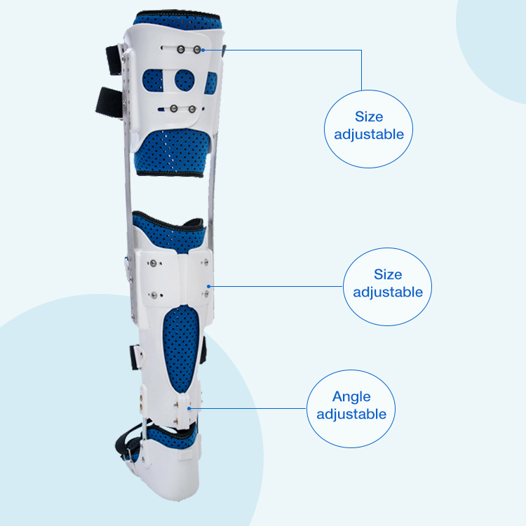 High Quality Knee Joint Full Leg Holder Medical Walking Orthosis Medical Corrector