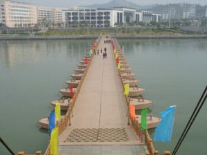 Quality Pedestrian Floating Pontoon Trestle Bridge , Military Floating Bridge wholesale